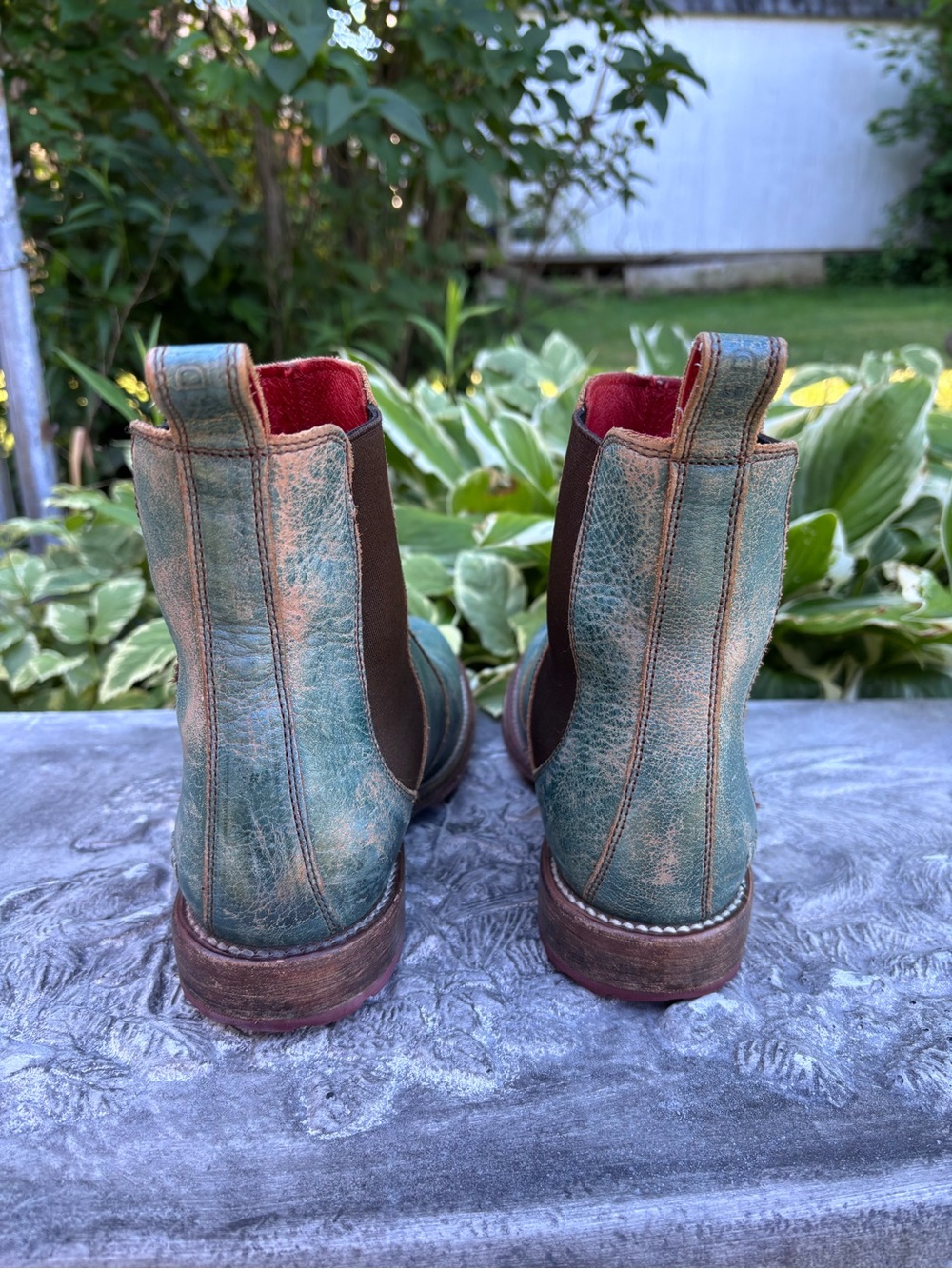 Bed Stu Nandi Teal Lux Leather Chelsea Boots Women’s 9 - Picture 4 of 6